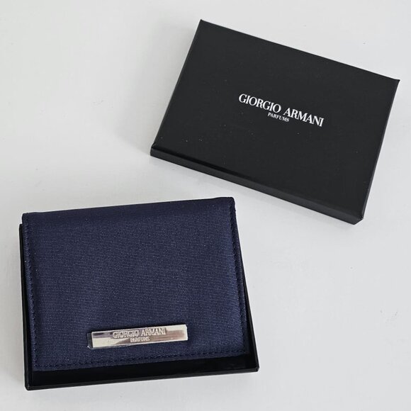 GIORGIO ARMANI CARD HOLDER W MIRROR -NEW!! - Picture 1 of 10